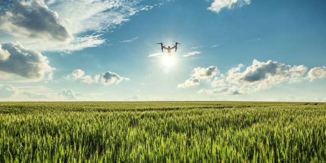 MAPEO VITO WUR collaboration - drone flying over field